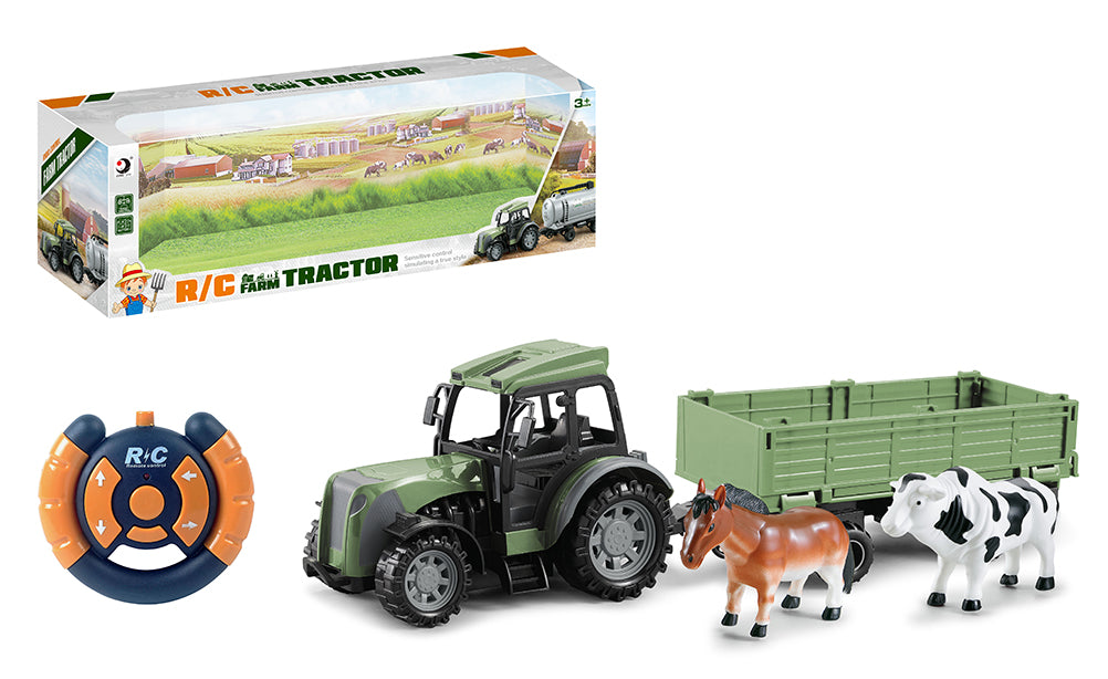 OUTLET Traktor zdalnie sterowany z zwierzątkami