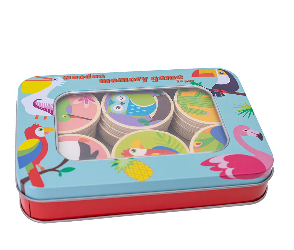 Drewniana gra memory 24 elem.