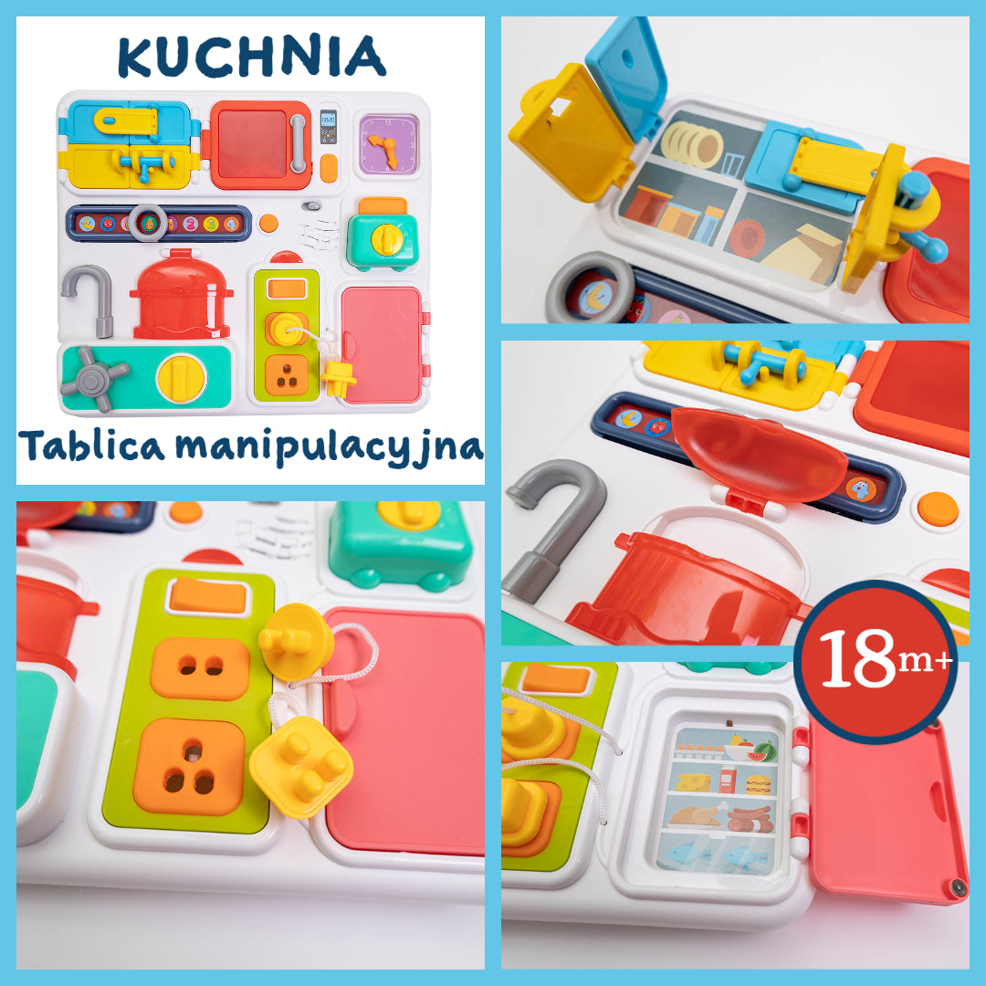 Kuchnia - tablica manipulacyjna dla maluchów