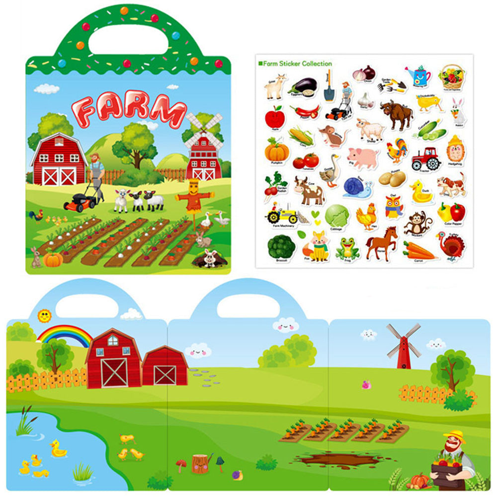 Książeczka z naklejkami - Farma