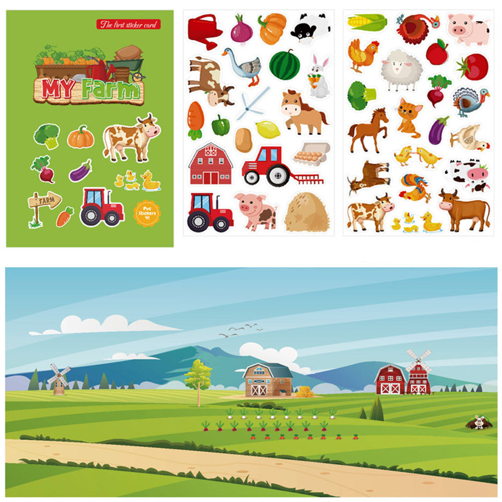 Książeczka z naklejkami - Farma