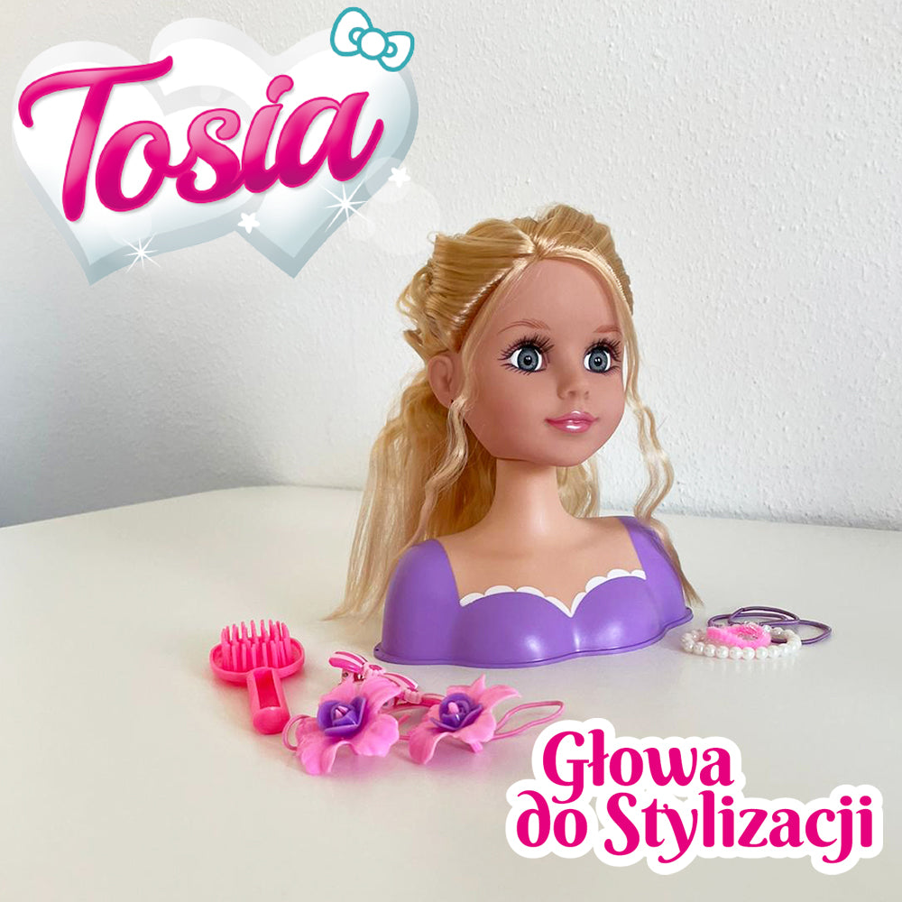 Głowa do stylizacji z akcesoriami