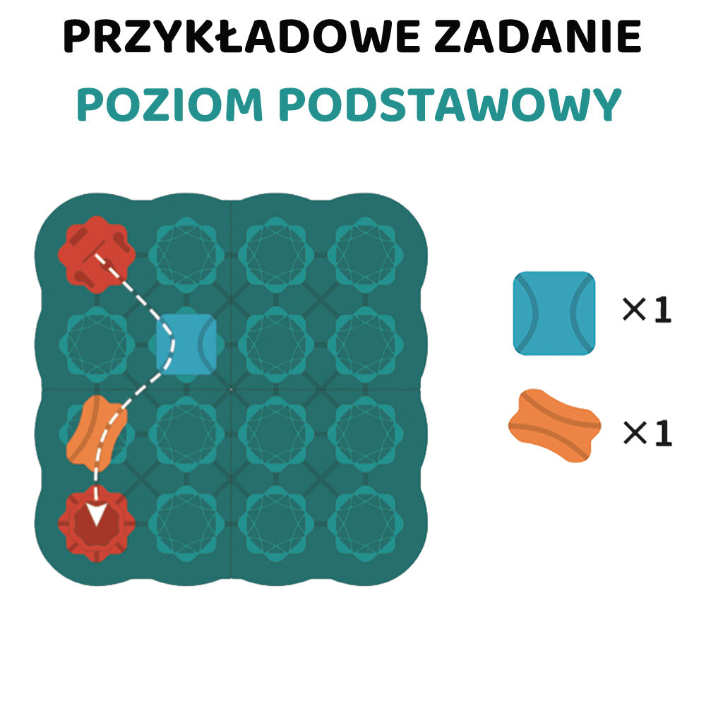 Tor labirynt GRA logiczna z autkiem 28 elem.