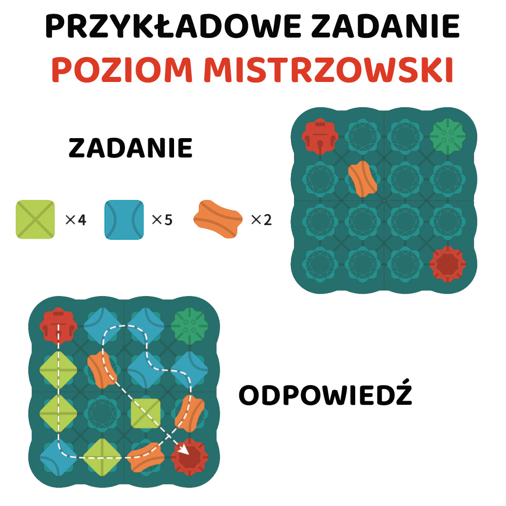 Tor labirynt GRA logiczna z autkiem 28 elem.