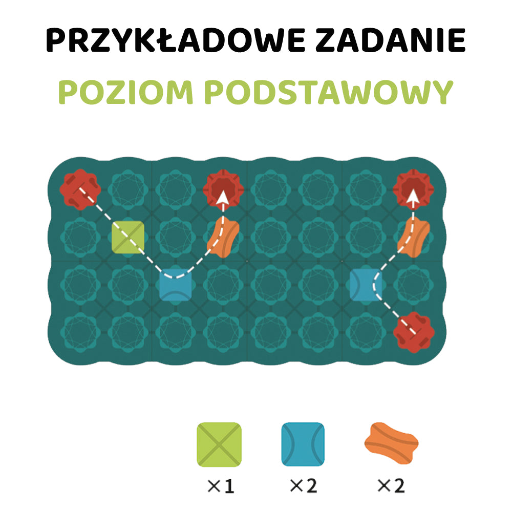 Tor - Labirynt gra logiczna z autkami - 56 elementów