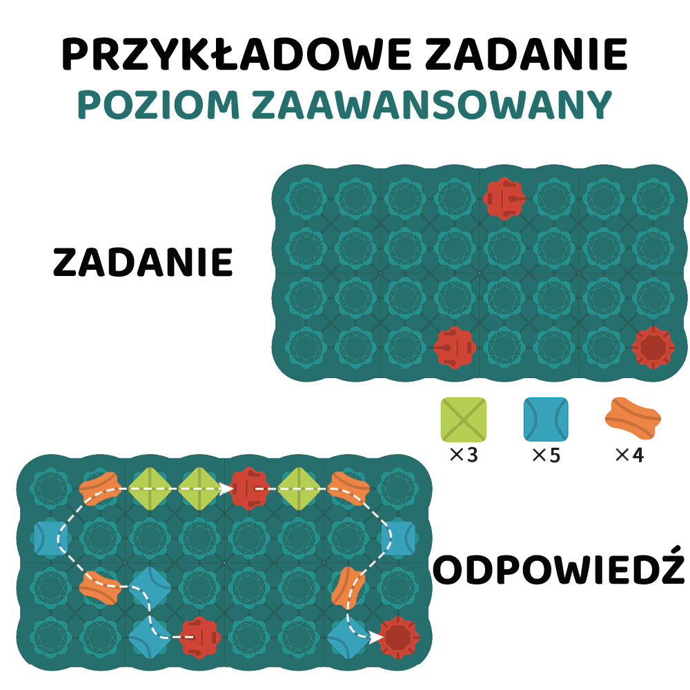 Tor - Labirynt gra logiczna z autkami - 56 elementów