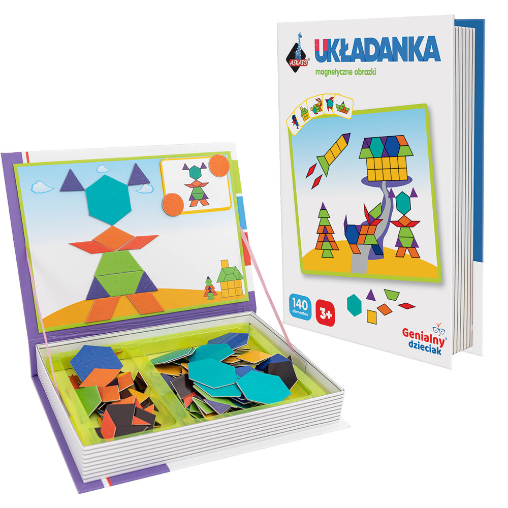 Puzzle magnetyczne- figury