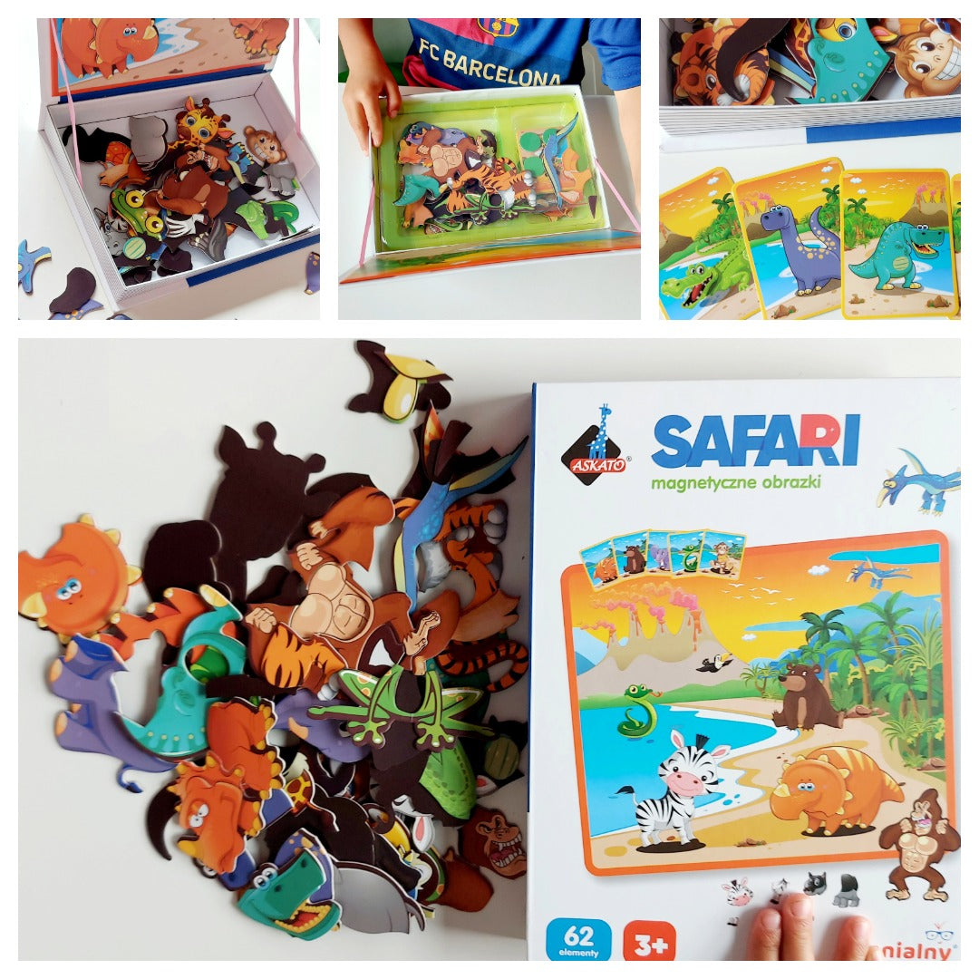 Puzzle magnetyczne - Safari