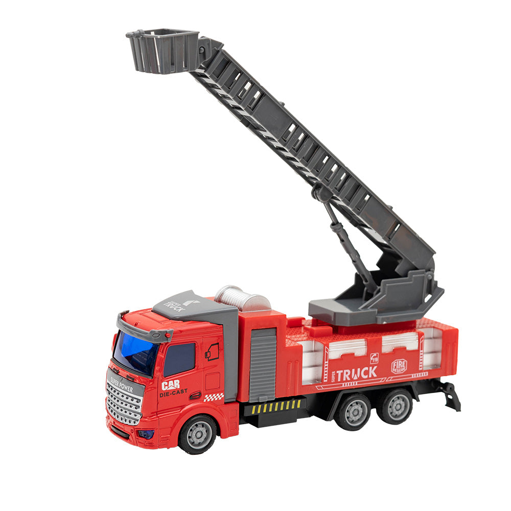 Metalowy pojazd straż pożarna z drabiną