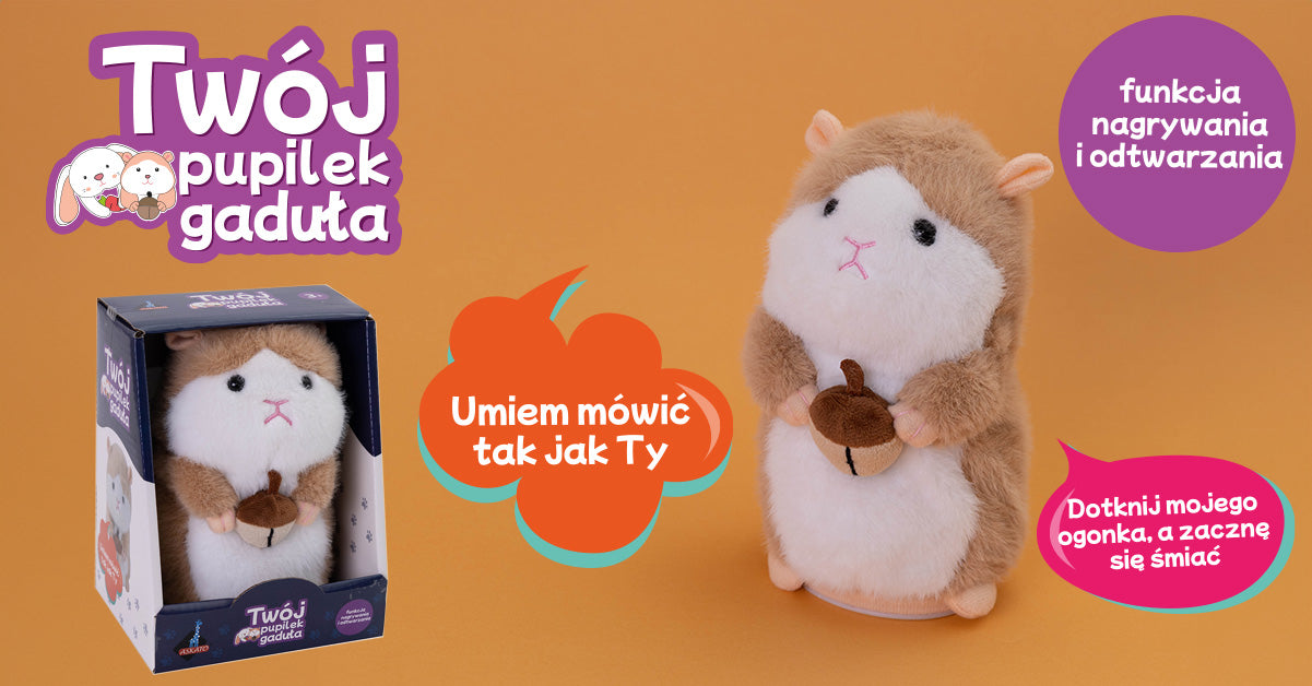 Twój pupilek - gaduła CHOMIK powtarza słowa