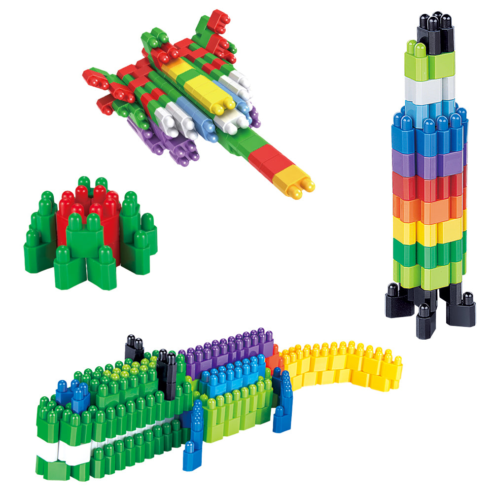 Klocki Małych Geniuszy - 498 elem. cegiełki