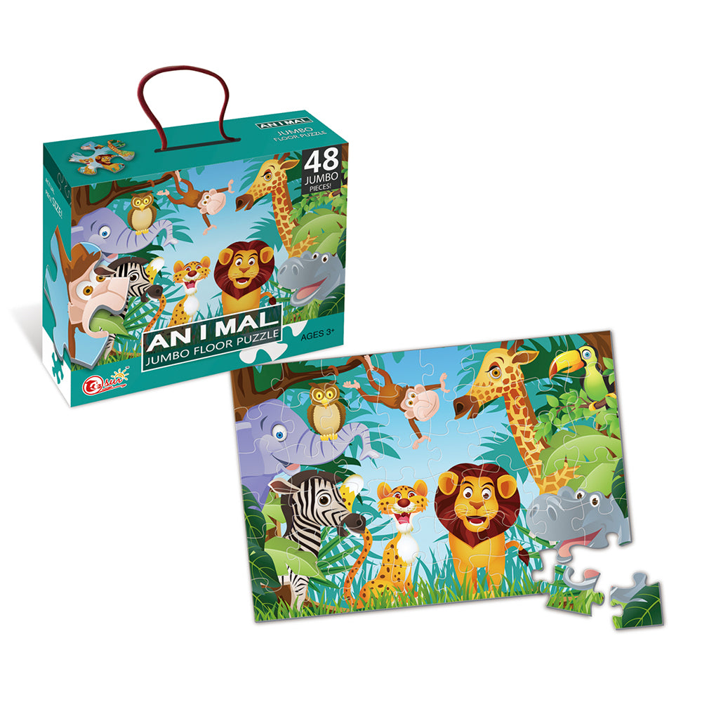 OUTLET Puzzle podłogowe Jumbo z motywem dżungli - 48 elementów