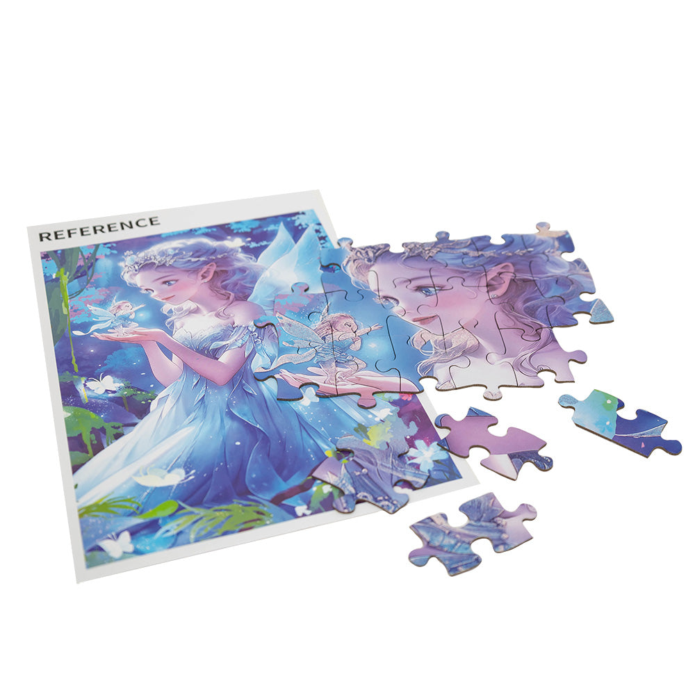 Puzzle z brokatem WRÓŻKA - 100 elementów