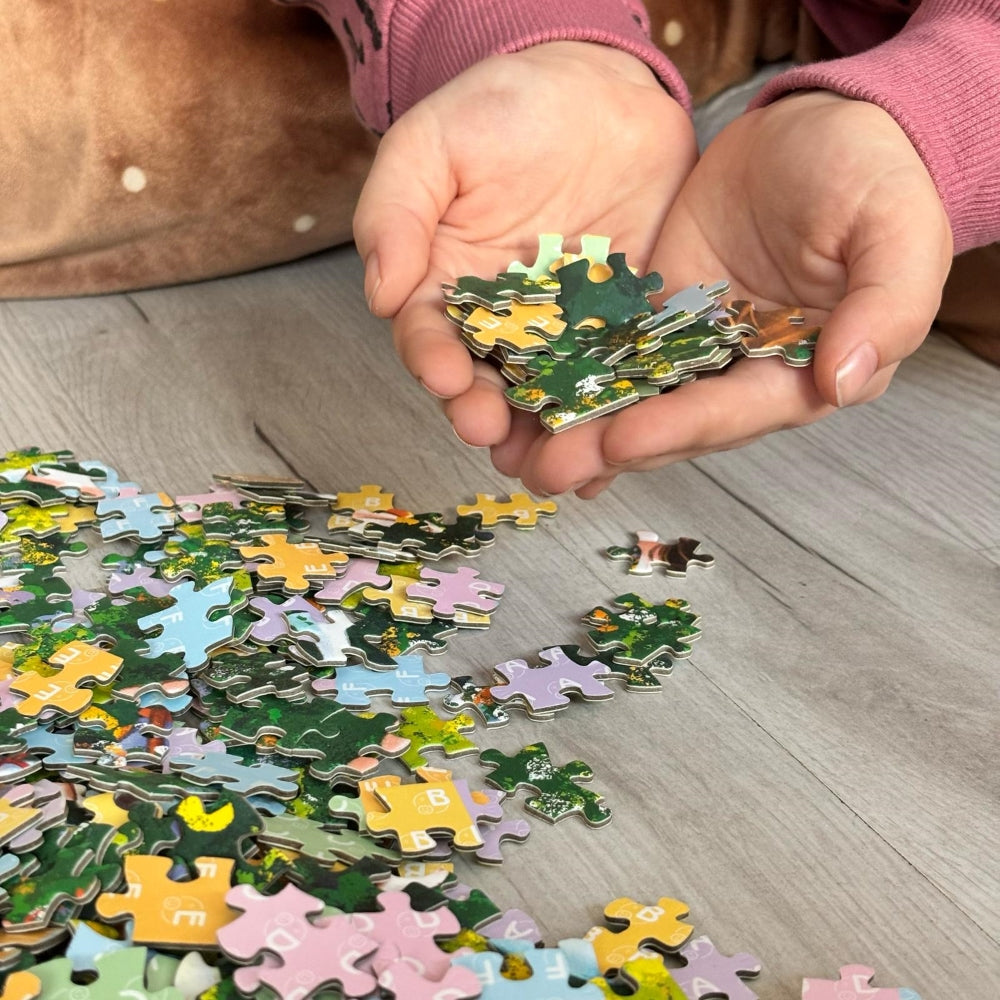 Puzzle DZIEWCZYNKA Z GĄSKAMI - 500 elementów