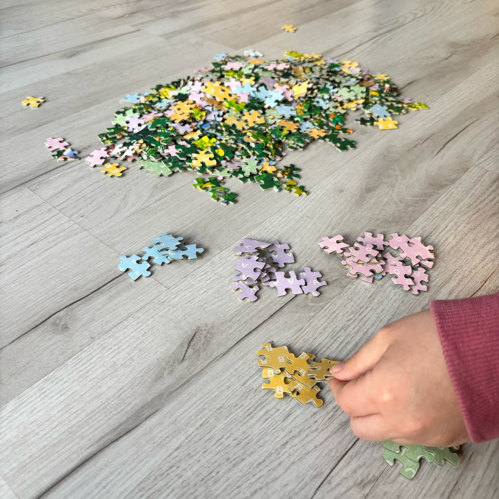Puzzle DZIEWCZYNKA Z GĄSKAMI - 500 elementów