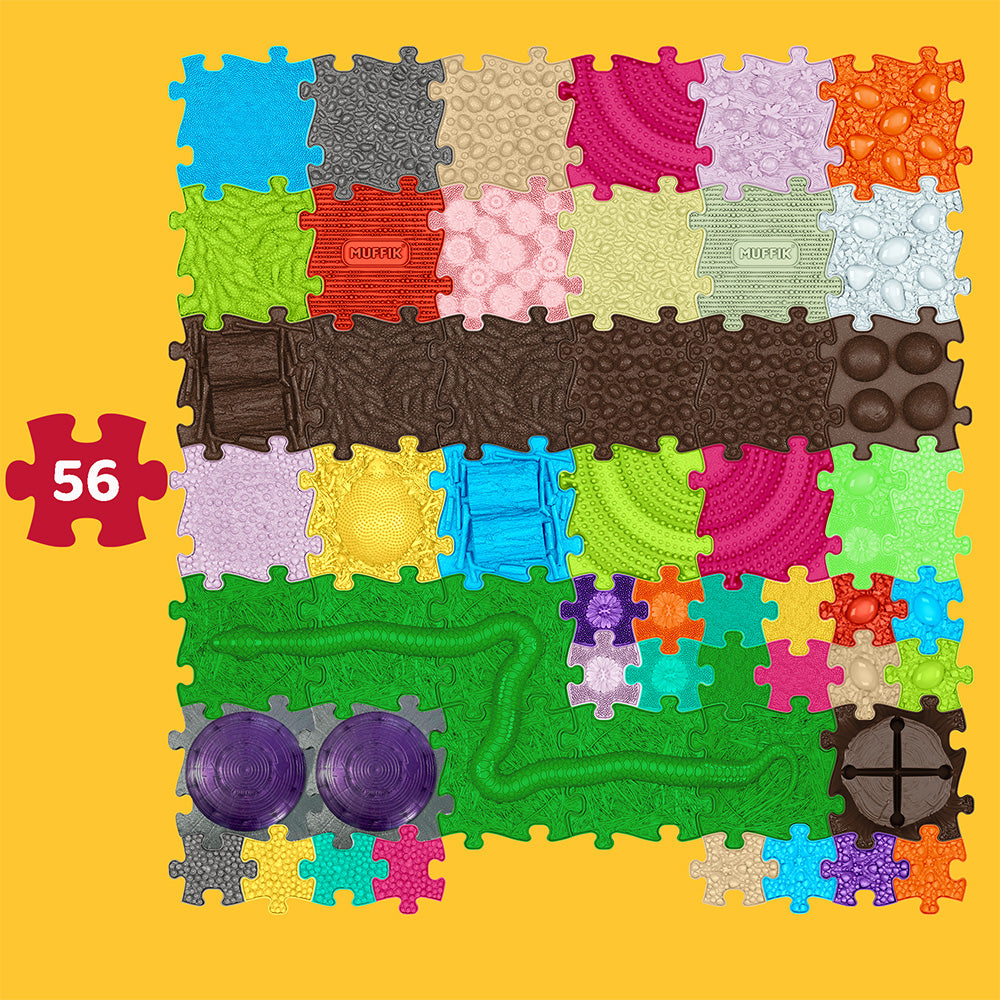 Zestaw mat sensorycznych DIAMOND B - 56 elementów MFK-029-2