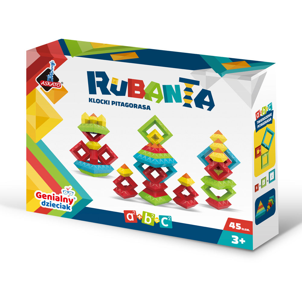 Rubanta Klocki Pitagorasa - 45 elementów