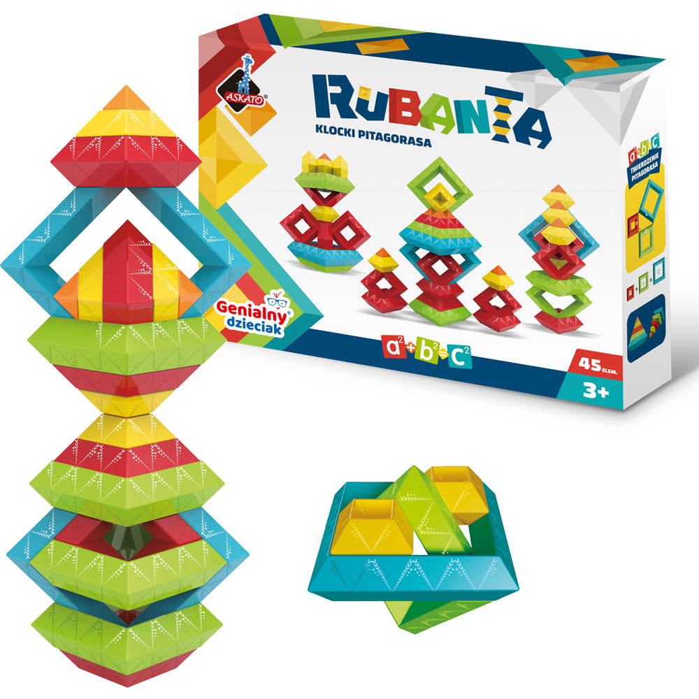 Rubanta Klocki Pitagorasa - 45 elementów