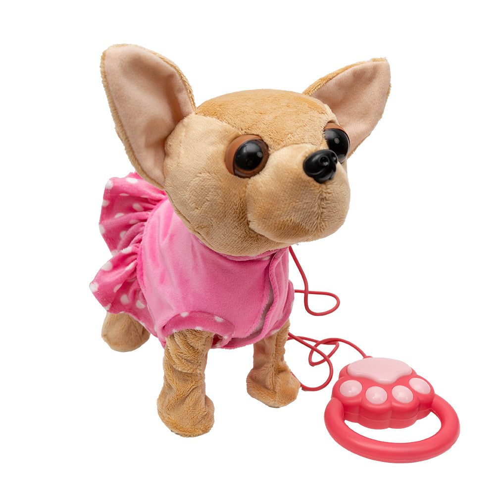 Interaktywny piesek Chihuahua na smyczy