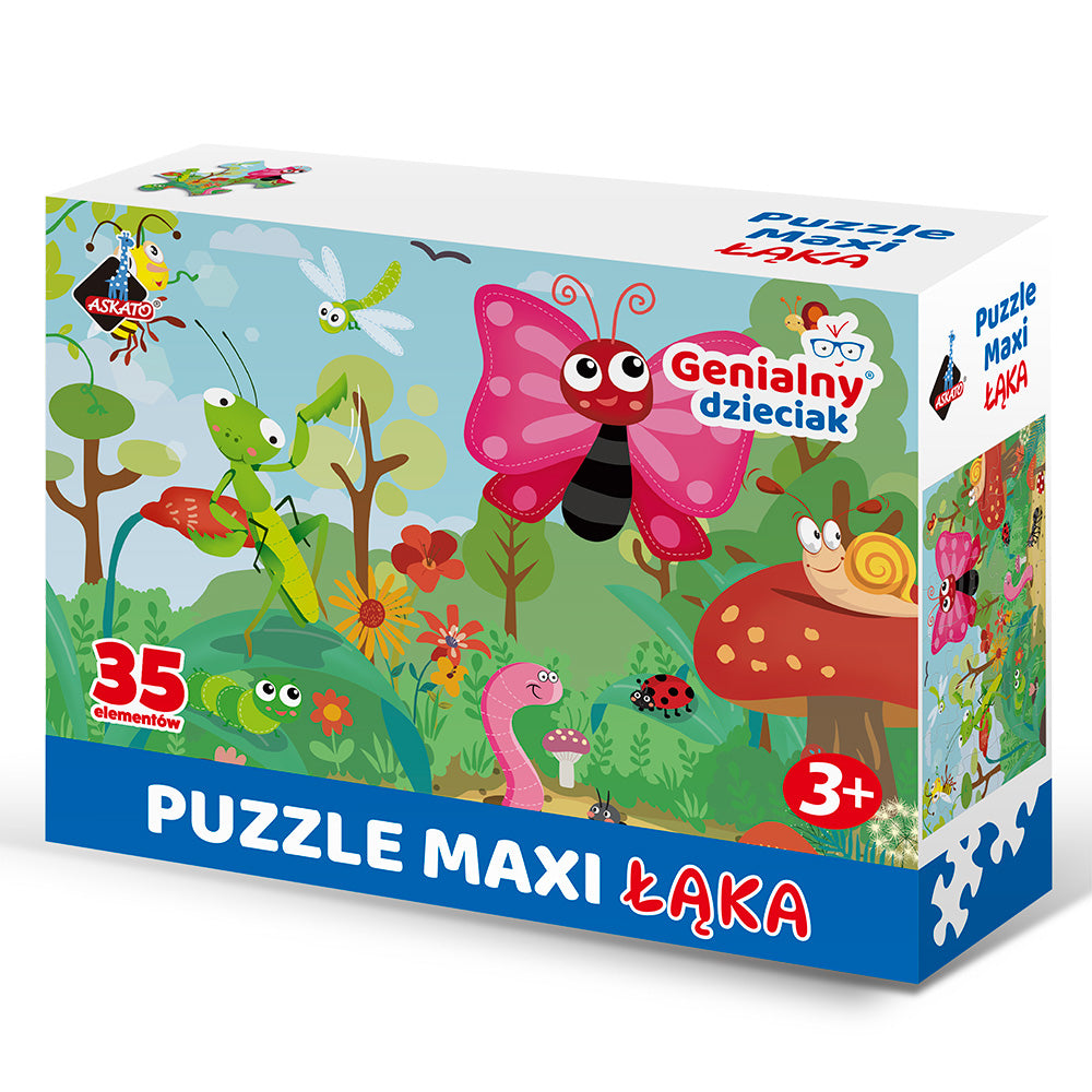 Genialny Dzieciak Puzzle Maxi - Łąka
