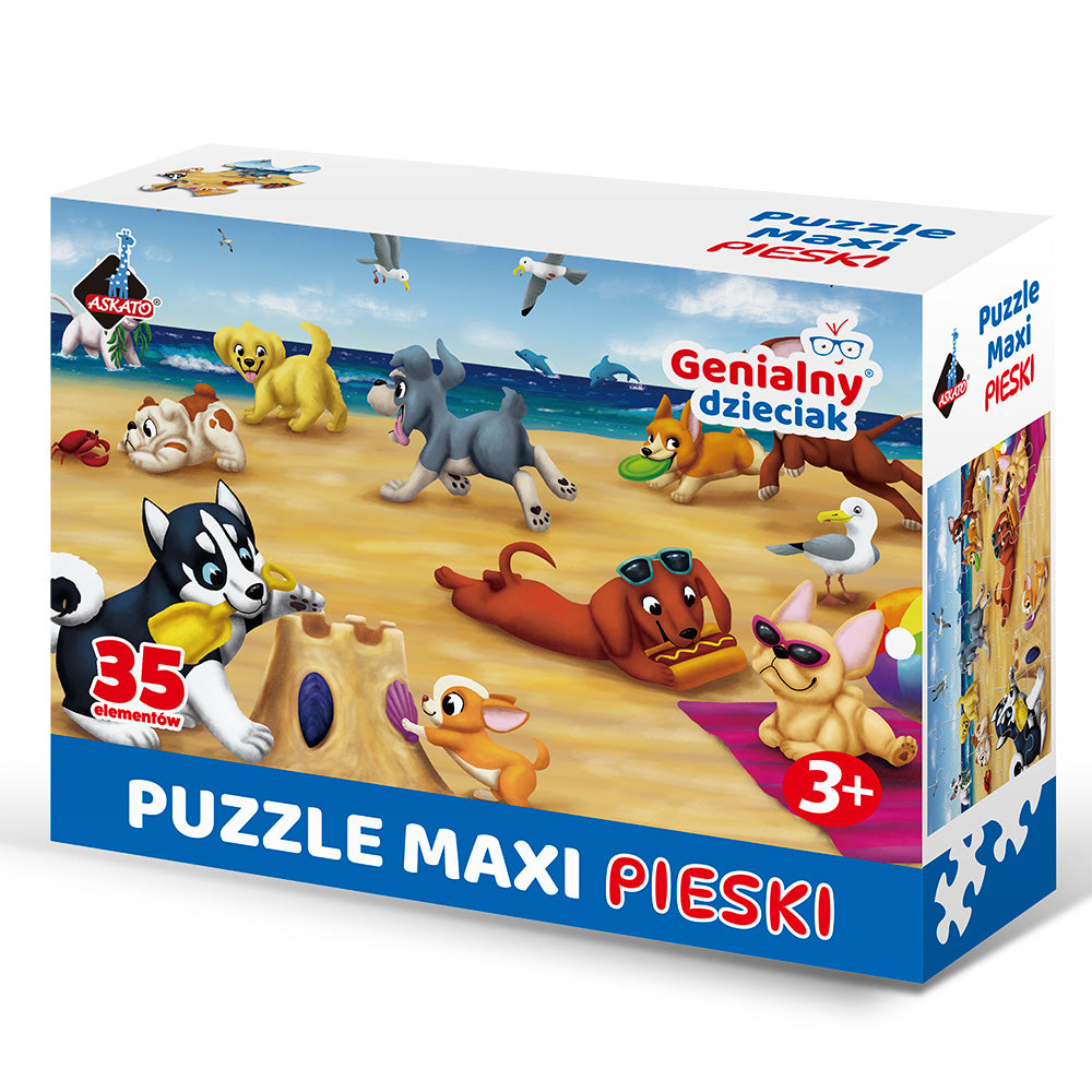 Genialny Dzieciak Puzzle Maxi - Pieski