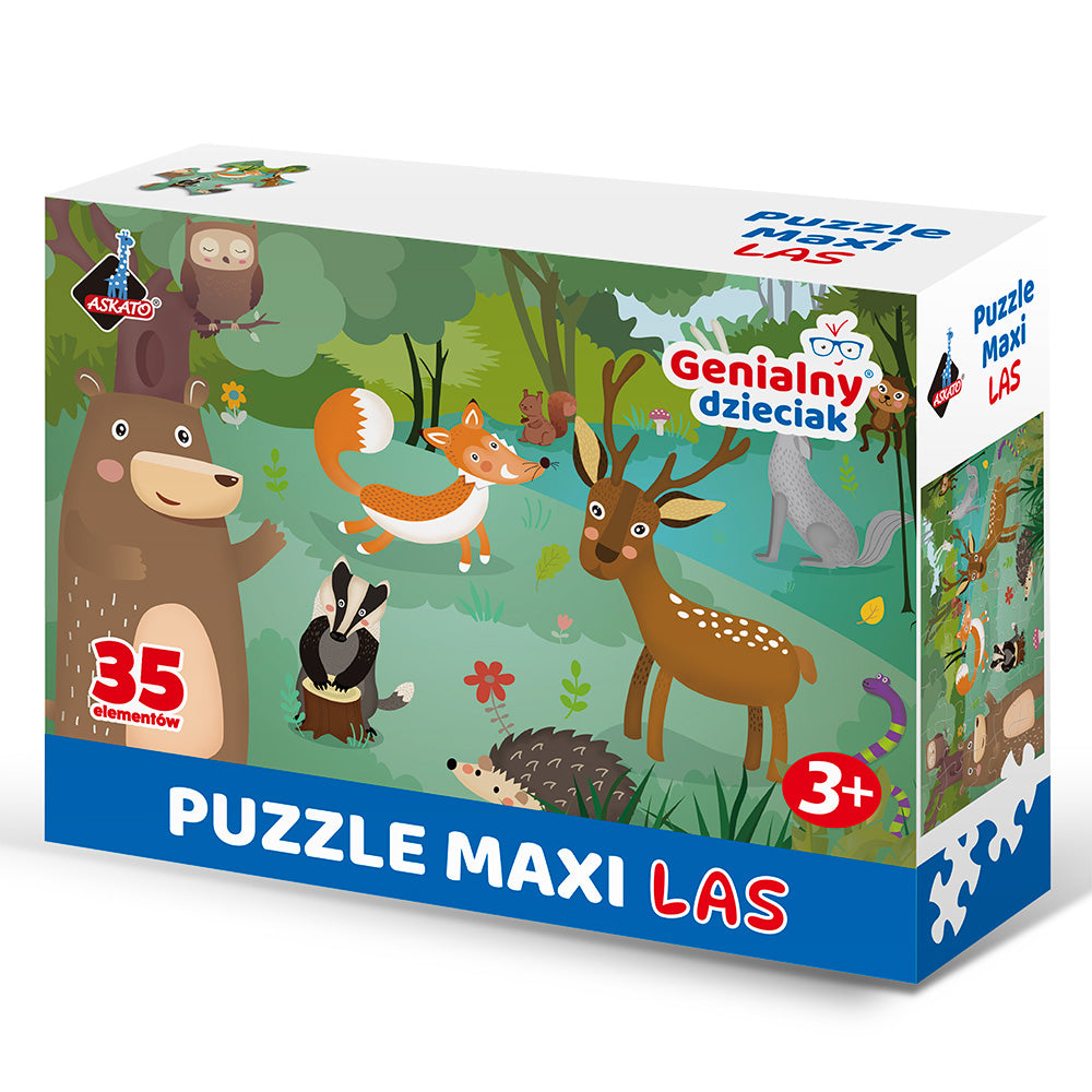 Genialny Dzieciak Puzzle Maxi - Las