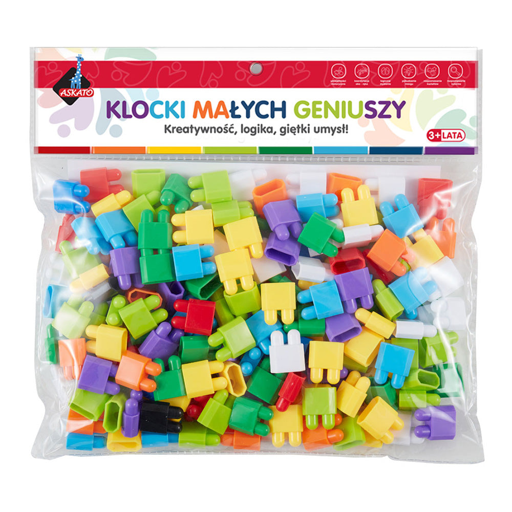 Klocki małych geniuszy cegiełki - 160 el.