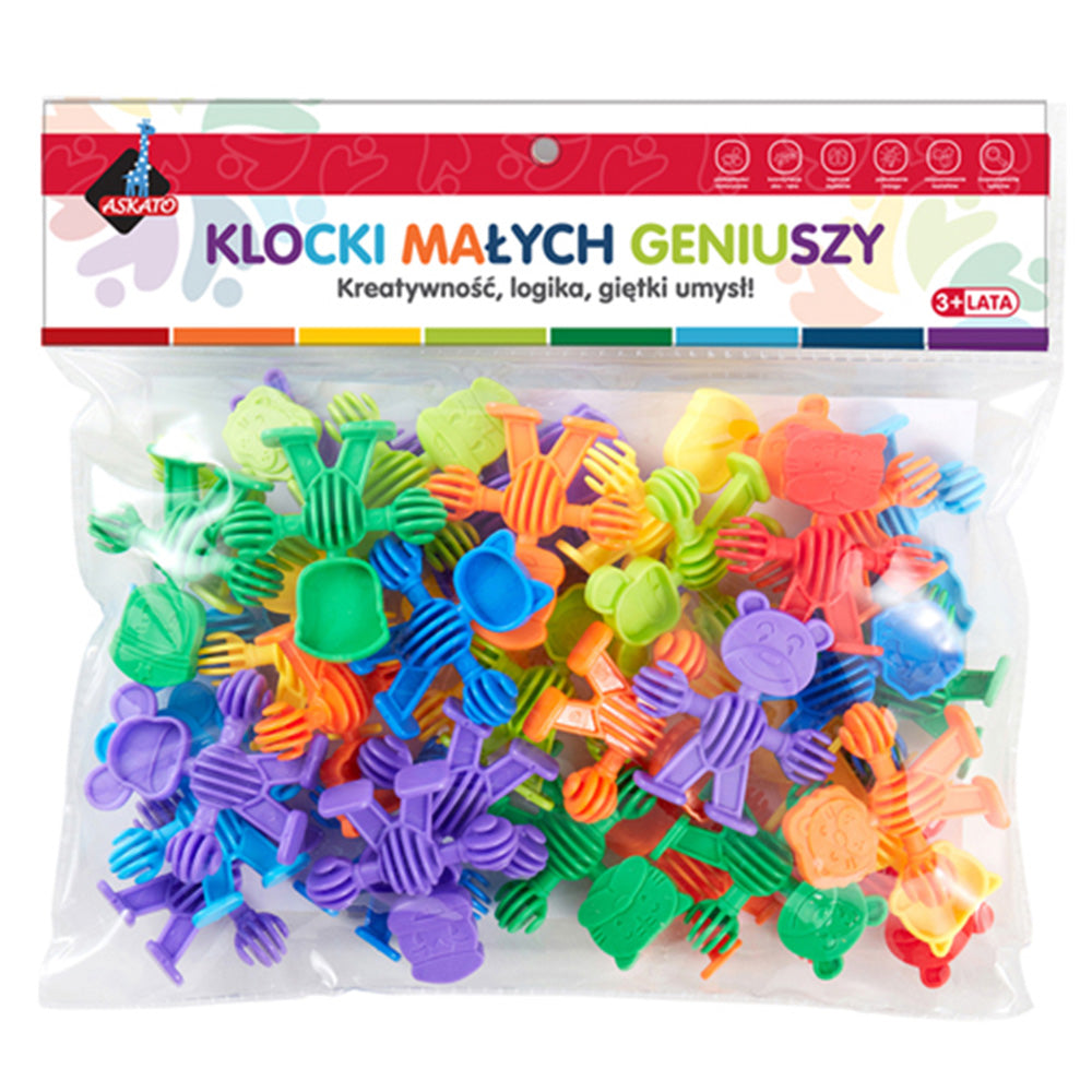 Klocki małych geniuszy liczmany - 34 el.
