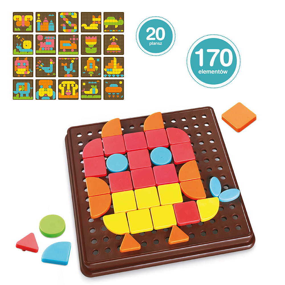 Tabliczka kolorowych figur