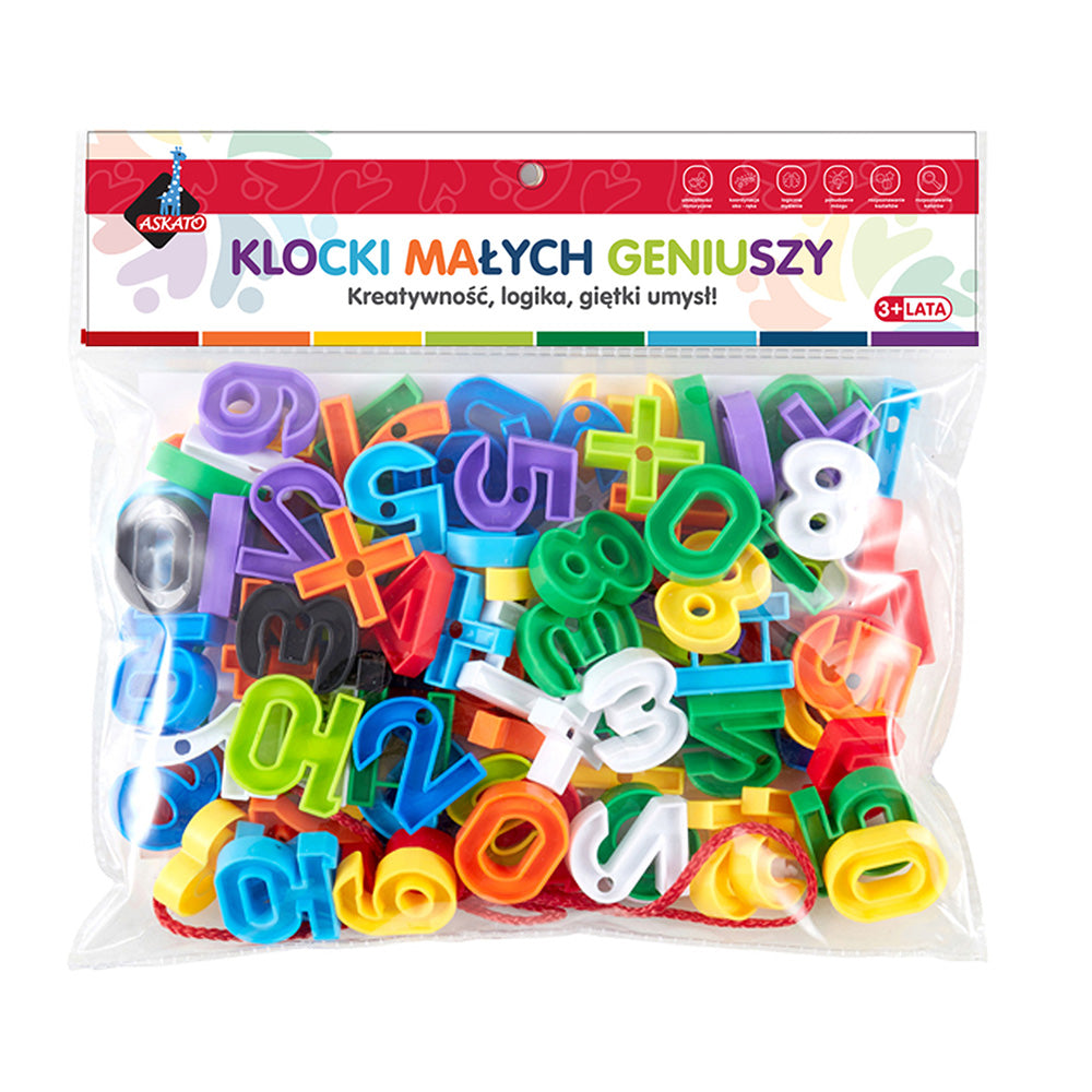 Klocki małych geniuszy cyfry - 100 el.