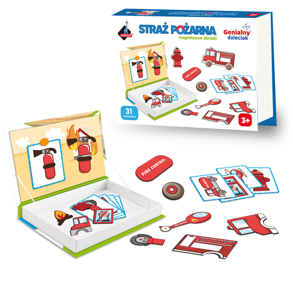 OUTLET Puzzle magnetyczne - straż pożarna