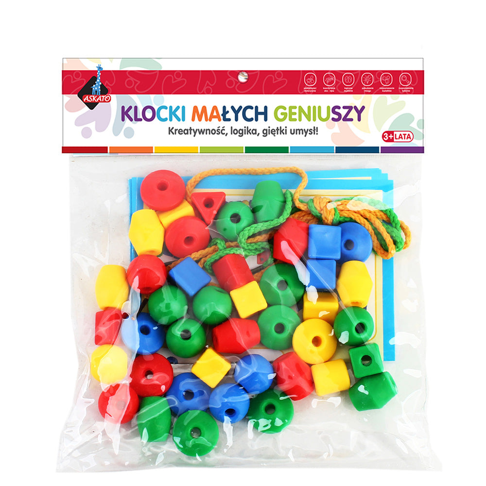 Klocki małych geniuszy małe korale - 40 el.