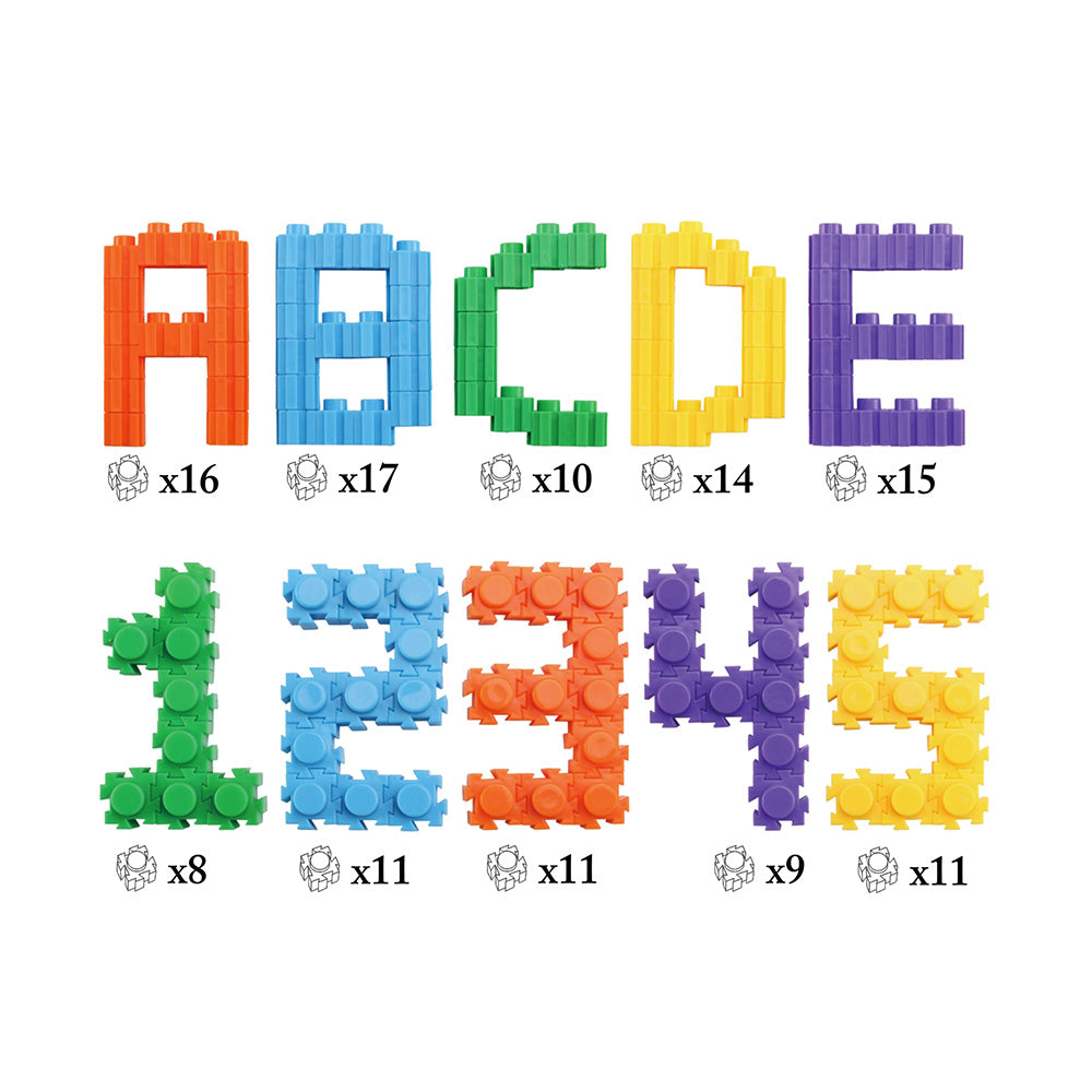 Klocki małych geniuszy - 128 elementów