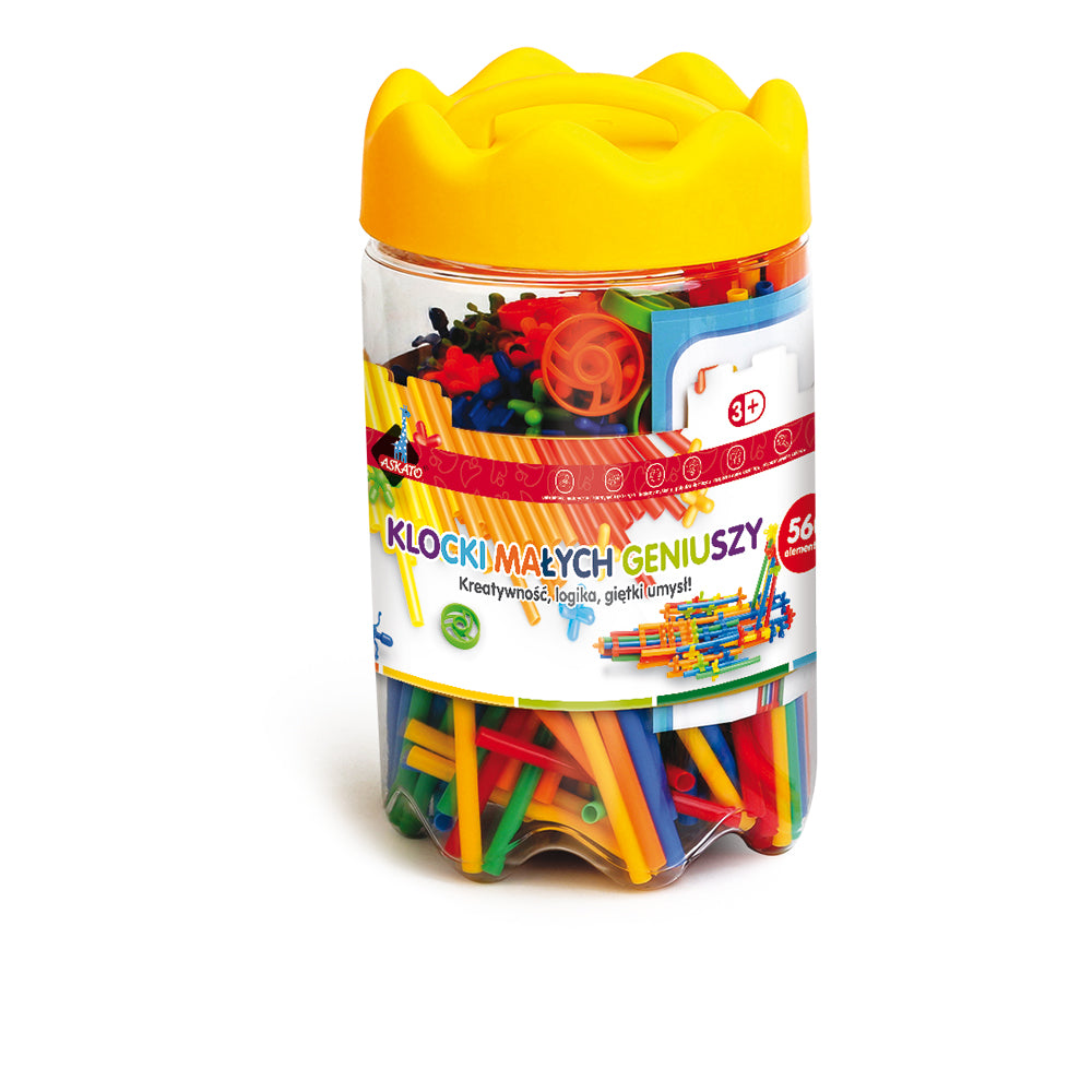 Klocki małych geniuszy słomki - 560 el.
