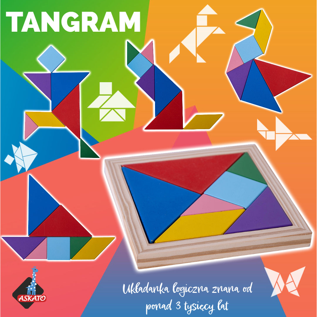 Układanka drewniana - tangram