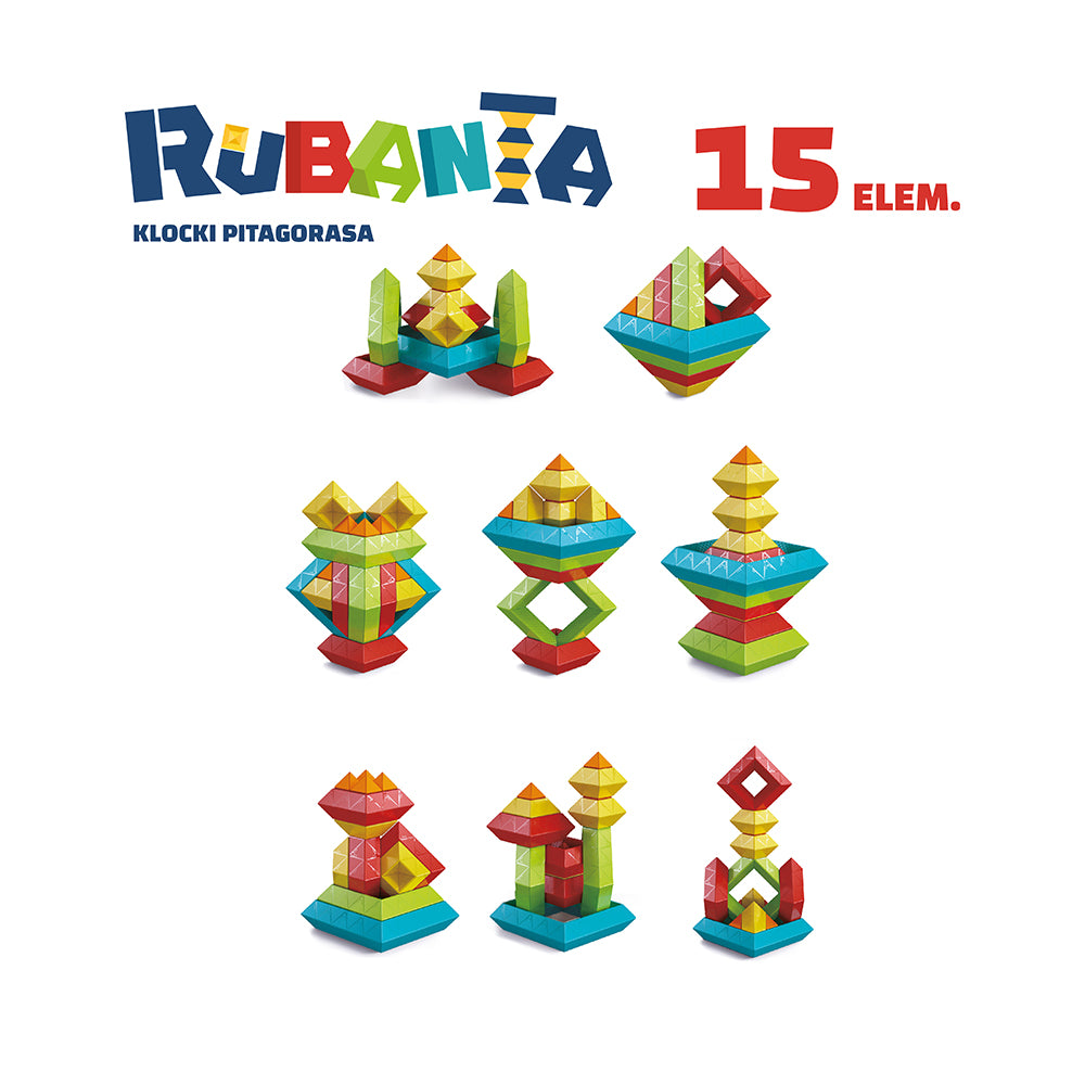 Rubanta klocki Pitagorasa 15 elem.