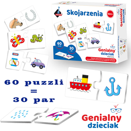 OUTLET Skojarzenia puzzle do pary