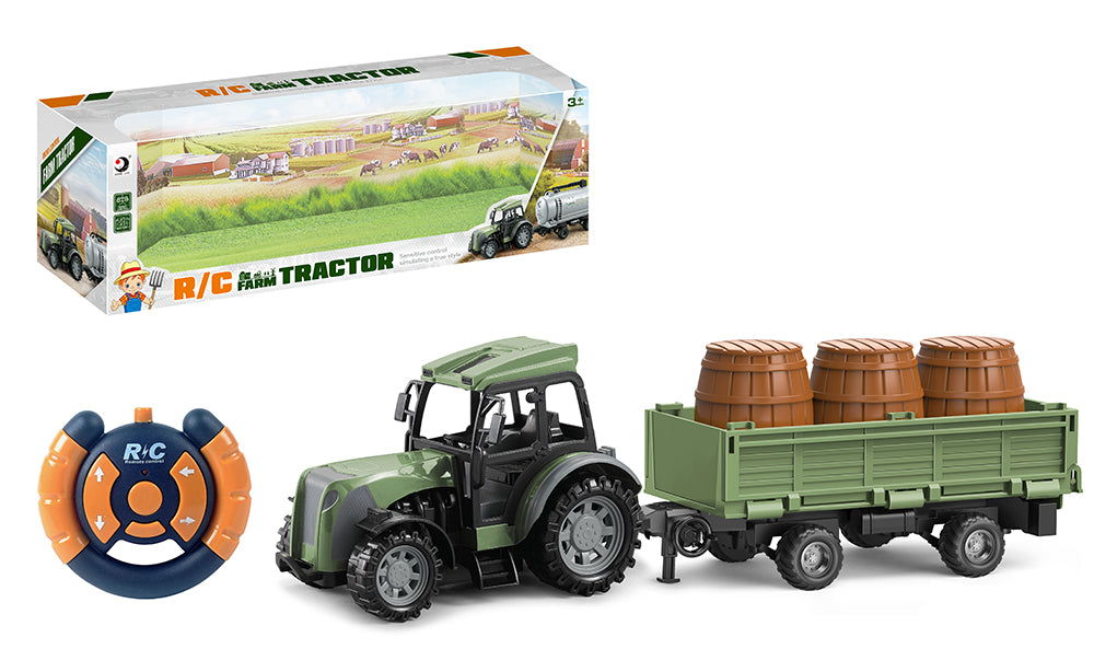 OUTLET Traktor zdalnie sterowany z beczkami