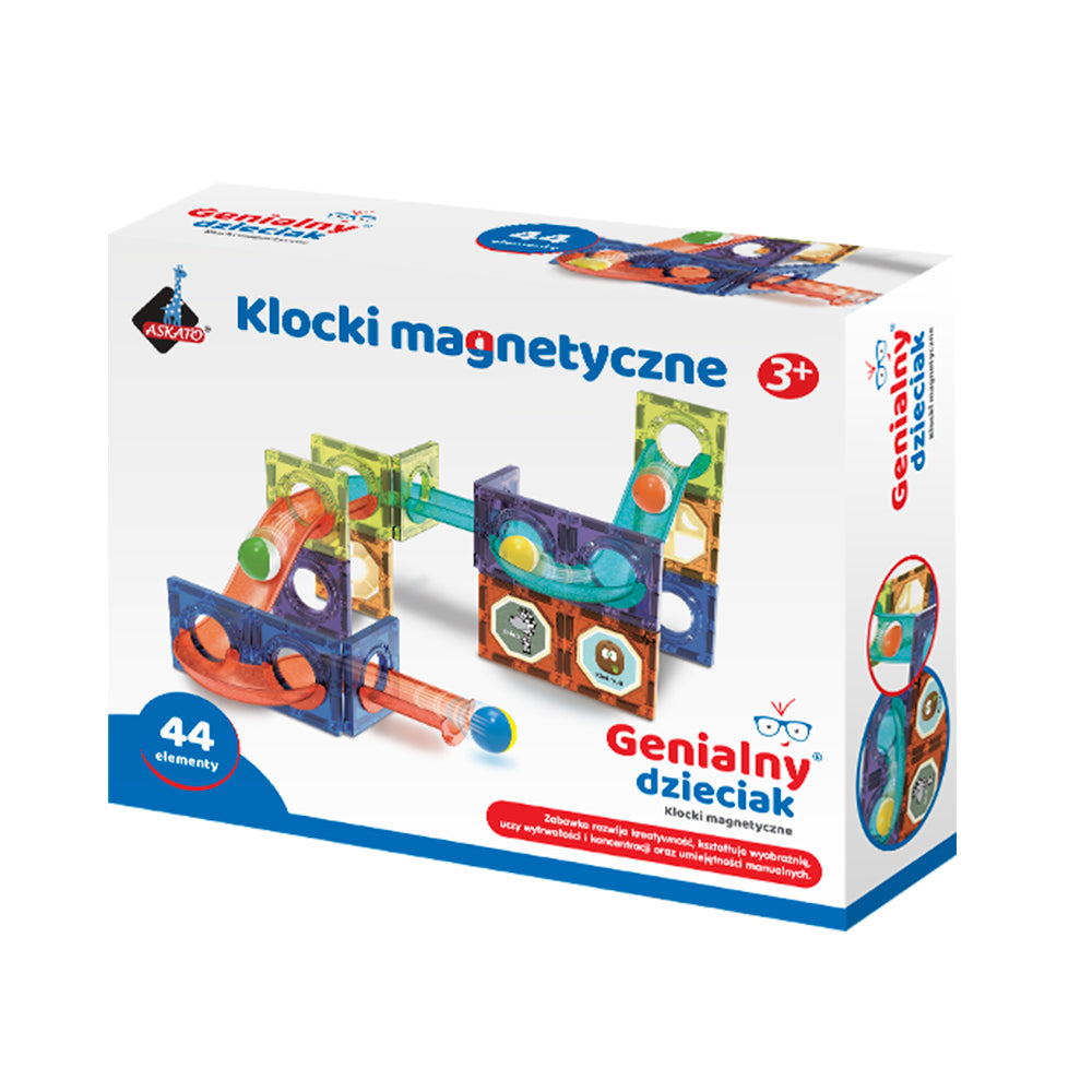 Klocki magnetyczne - 44 elementy