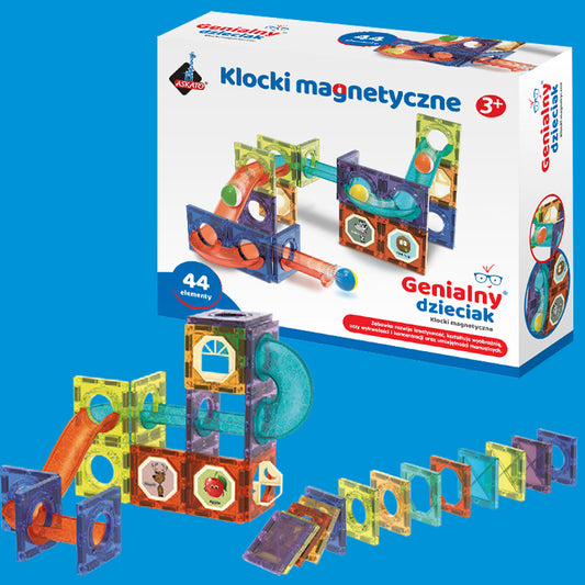 Klocki magnetyczne - 44 elementy