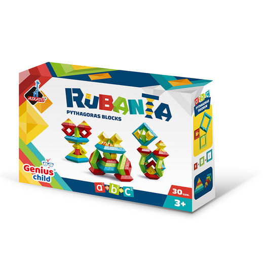 Klocki Pitagorasa RUBANTA 30-elementów WERSJA ANGIELSKA