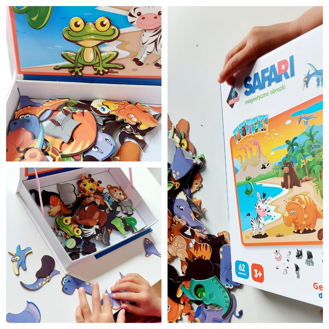 Puzzle magnetyczne - Safari