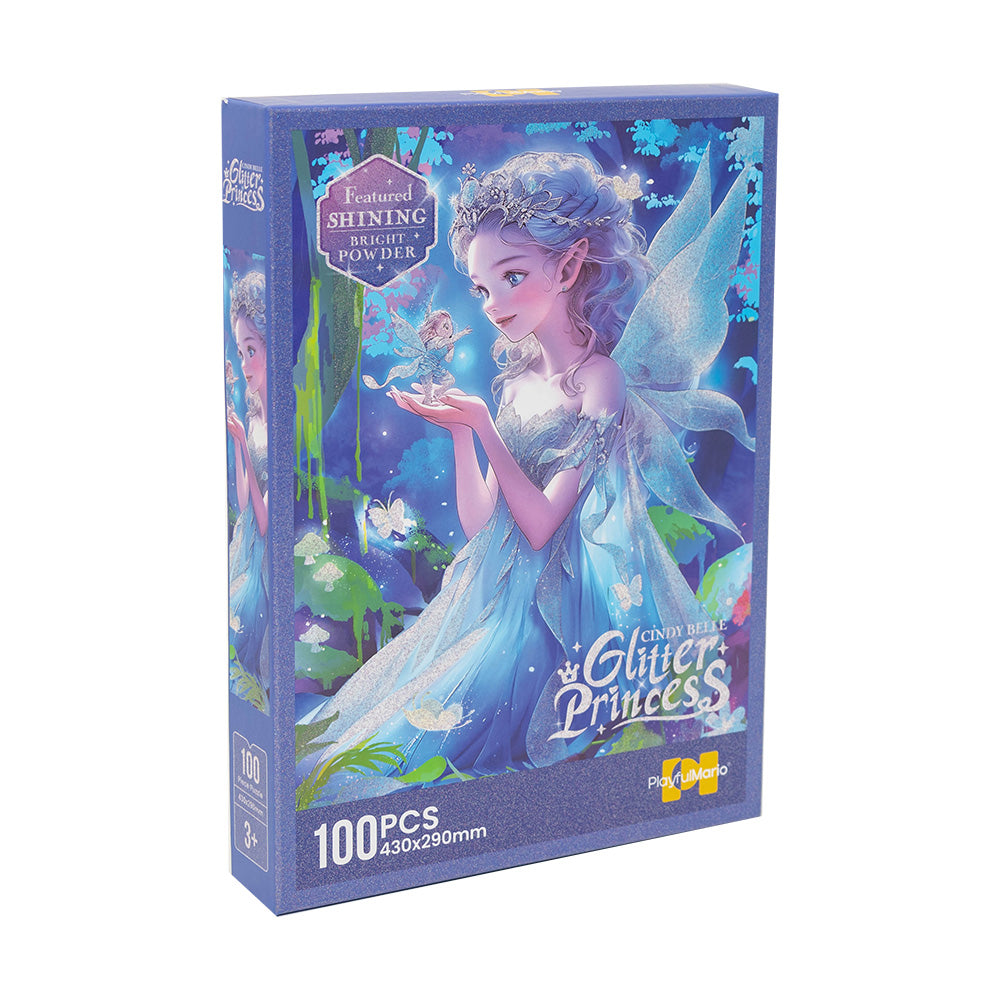 Puzzle z brokatem WRÓŻKA - 100 elementów