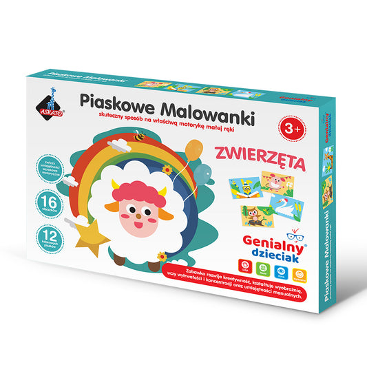 Genialny Dzieciak Piaskowa wyklejanka – Zwierzątka