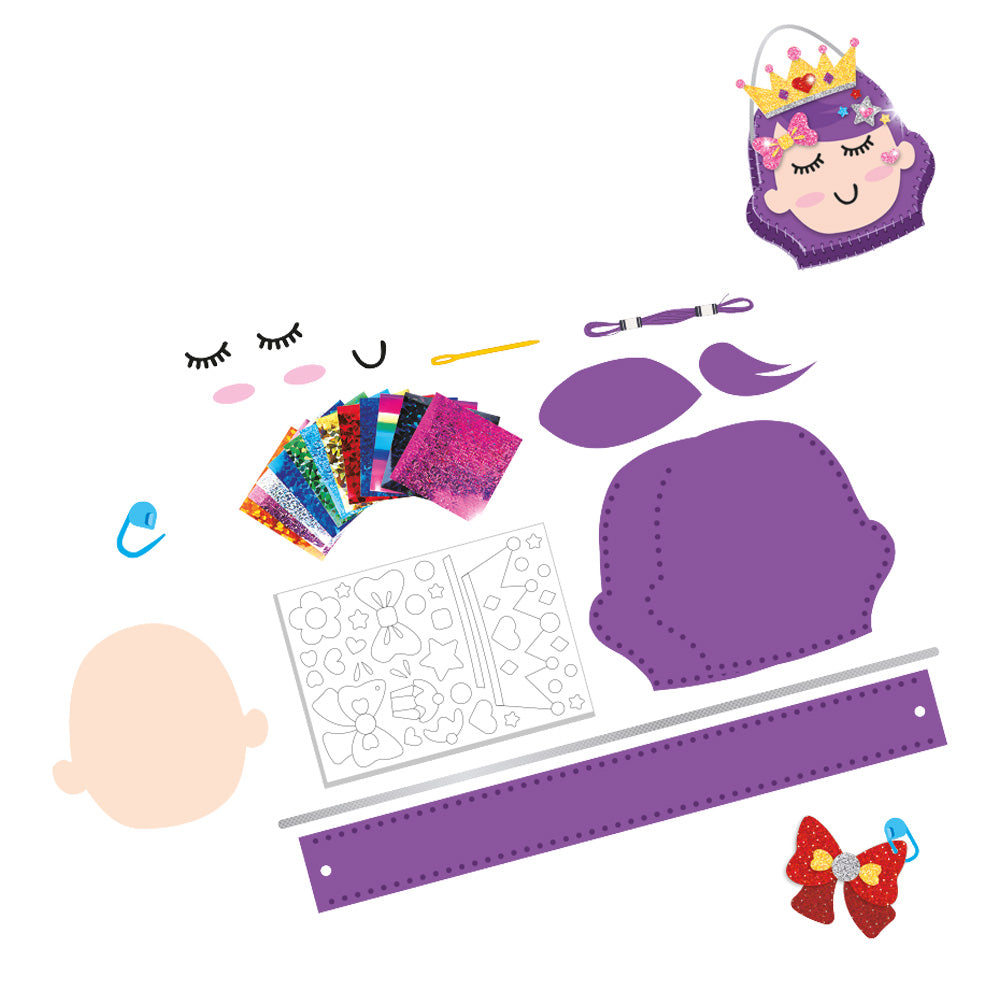 Zestaw kreatywny Filcowa wyszywanka – Torebka Księżniczka