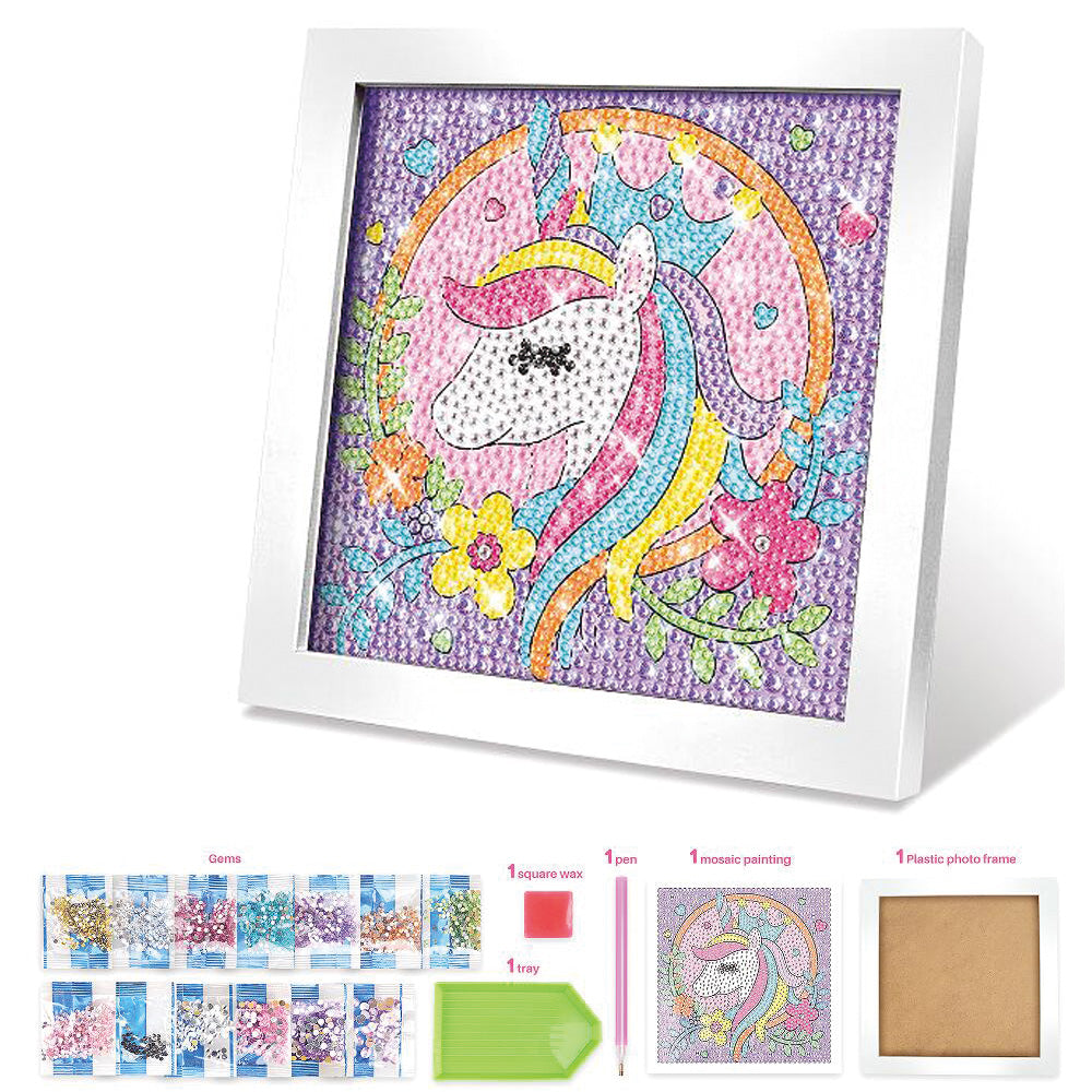 Diamentowy obrazek – Jednorożec