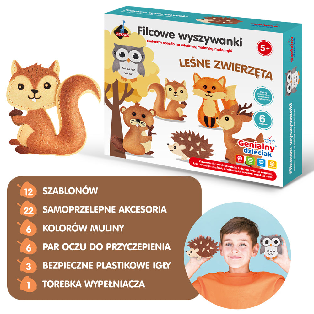 Filcowe wyszywanki – Zwierzęta