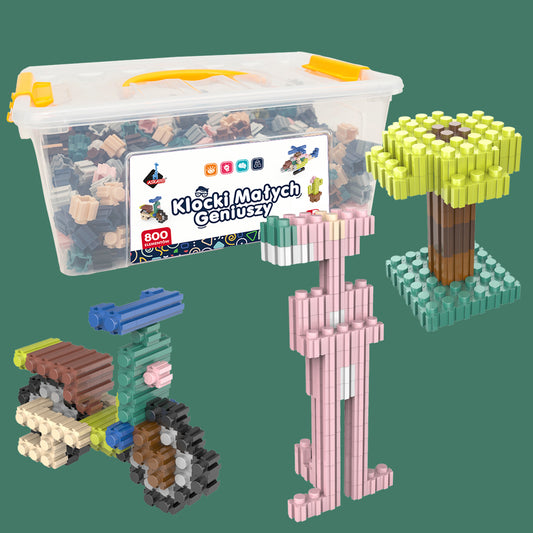 Klocki Małych Geniuszy – 800 elementów