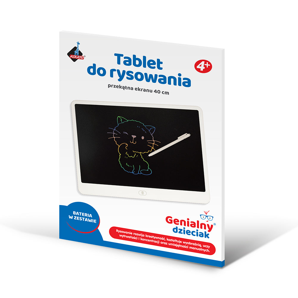 Duży kolorowy tablet do rysowania z rysikiem – 16 cali