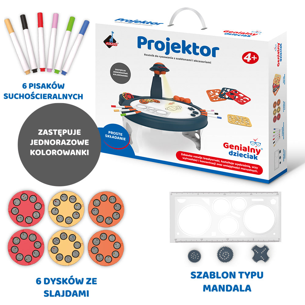 OUTLET Interaktywny projektor do nauki rysowania
